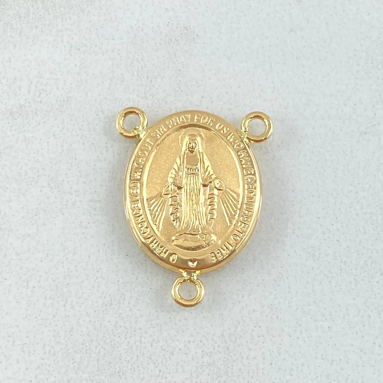 Herraje Crucero Virgen Milagrosa 1.05gr / 2cm / Oro 18K