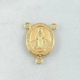 Herraje Crucero Virgen Milagrosa 1.05gr / 2cm / Oro 18K