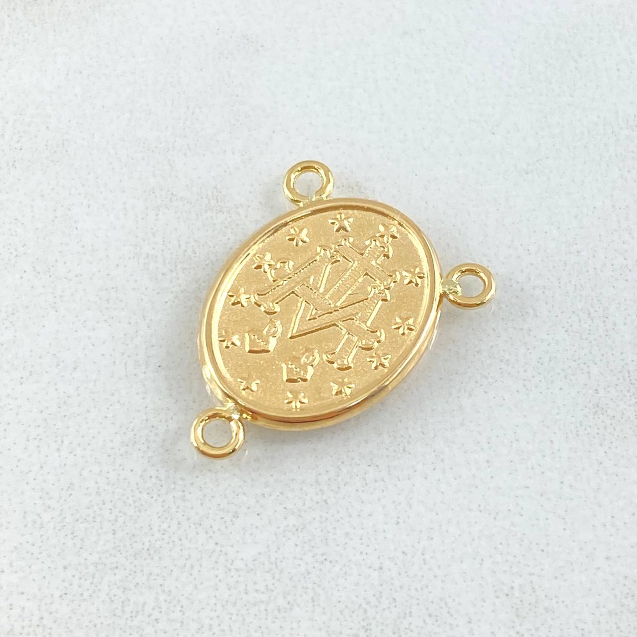 Herraje Crucero Virgen Milagrosa 1.05gr / 2cm / Oro 18K