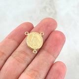 Herraje Crucero Virgen Milagrosa 1.05gr / 2cm / Oro 18K