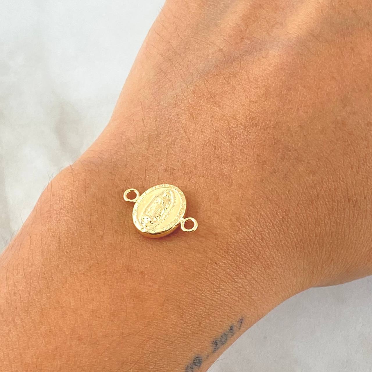 Herraje Virgen Guadalupe 0.7gr / 1.7cm / Oro 18K