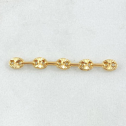 Herraje Retazo GC 0.65gr / 3.8cm / Oro Amarillo 18K