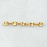 Herraje Retazo GC 0.65gr / 3.8cm / Oro Amarillo 18K