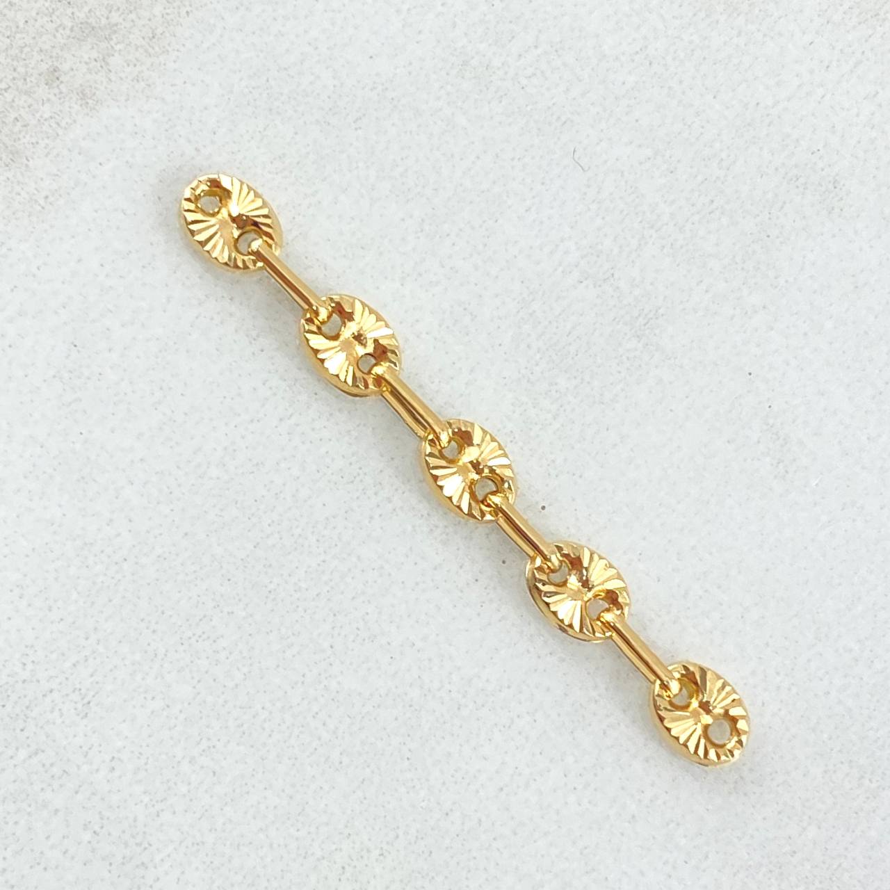 Herraje Retazo GC 0.65gr / 3.8cm / Oro Amarillo 18K