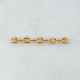 Herraje Retazo GC 0.35gr / 3cm / Oro Amarillo 18K