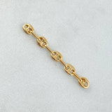 Herraje Retazo GC 0.3gr / 3cm / Oro Amarillo 18K