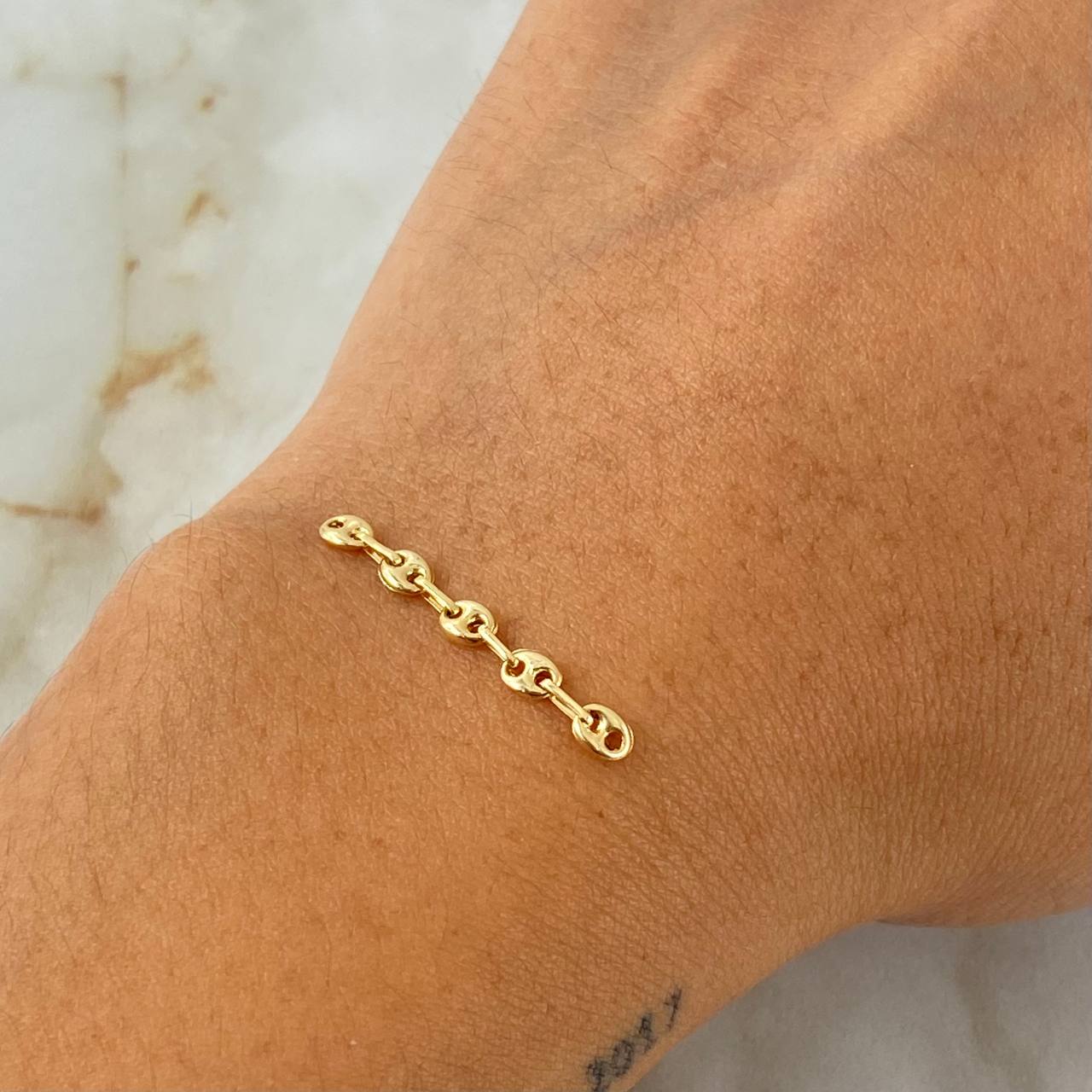 Herraje Retazo GC 0.3gr / 3cm / Oro Amarillo 18K