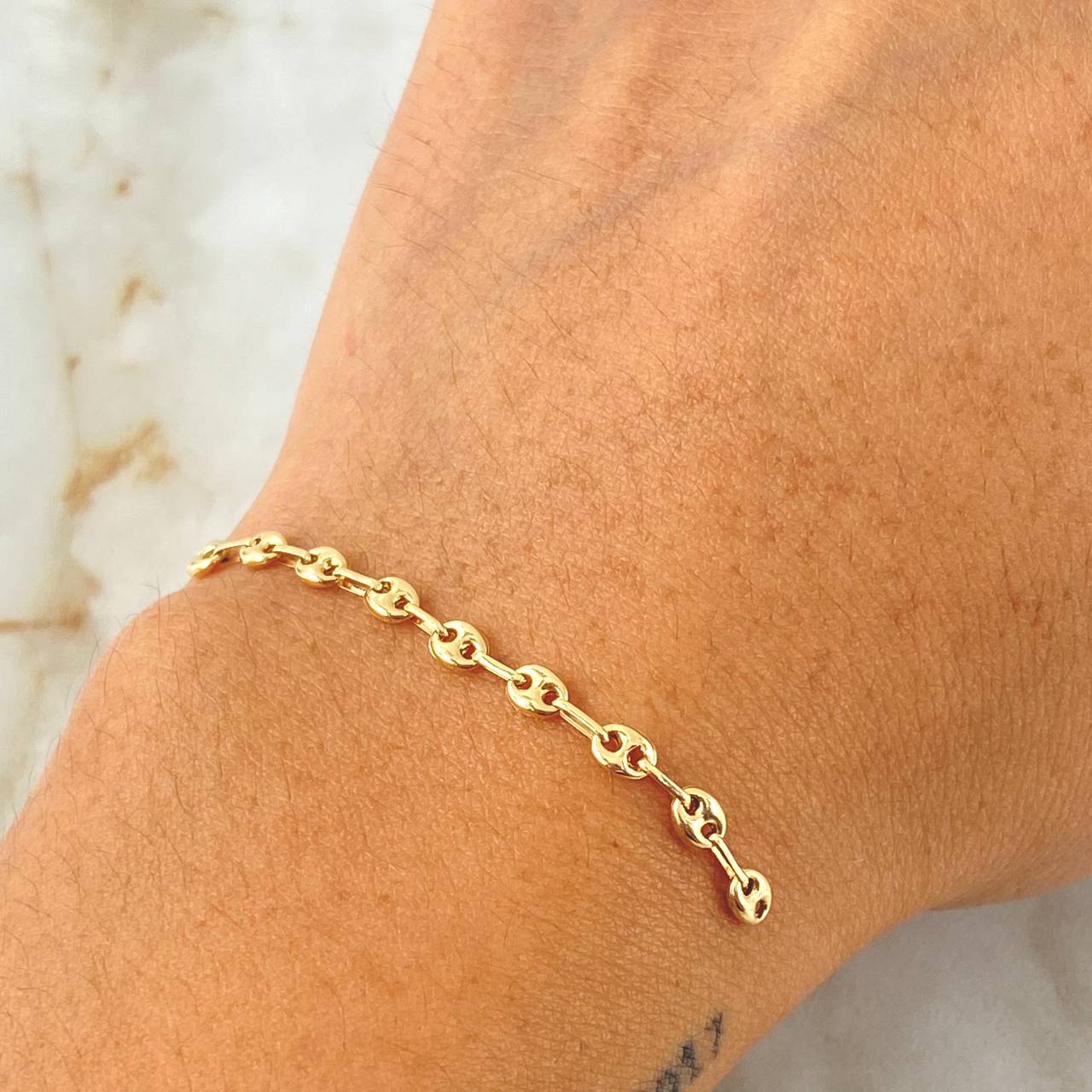 Herraje Retazo GC 0.6gr / 5.5cm / Oro Amarillo 18K