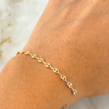 Herraje Retazo GC 0.55gr / 6.2cm / Oro Amarillo 18K