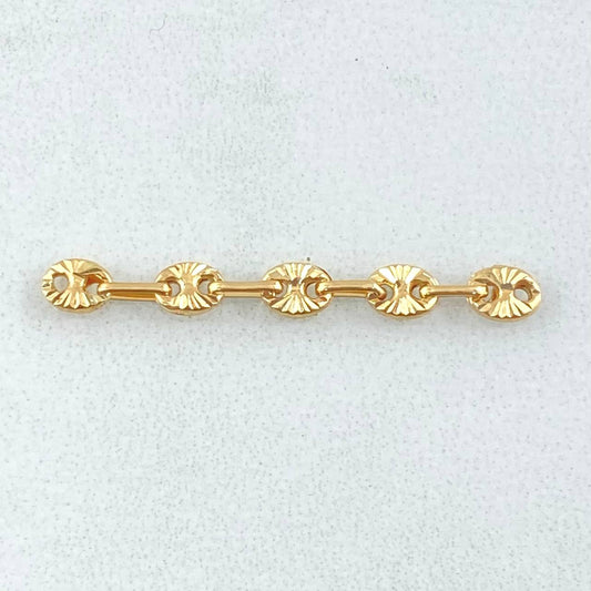 Herraje Retazo GC 0.35gr / 3cm / Oro Amarillo 18K