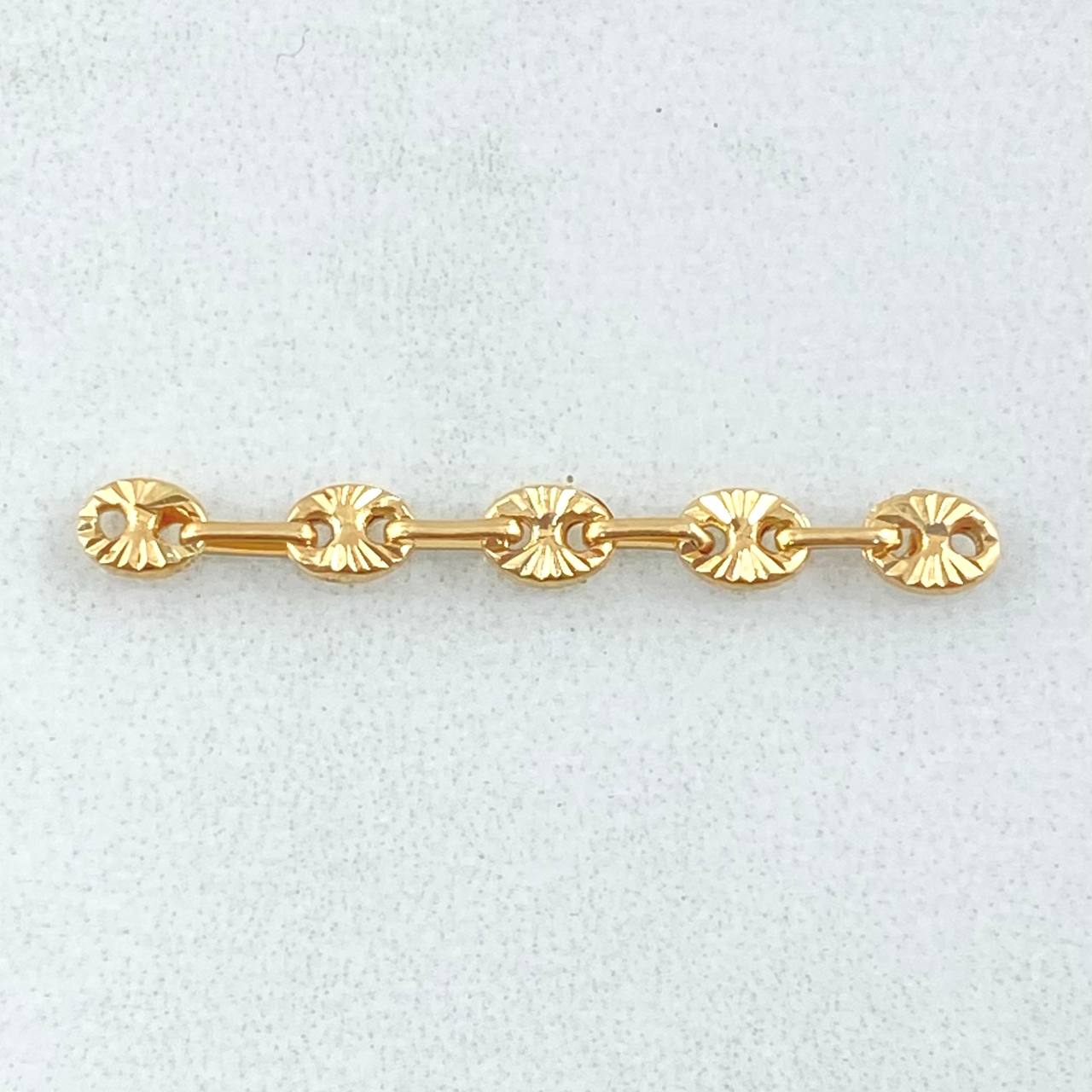 Herraje Retazo GC 5 Eslabones 0.4gr / 3cm / 3.4mm Oro Amarillo 18K