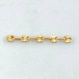 Herraje Retazo GC 5 Eslabones 0.4gr / 3cm / 3.4mm Oro Amarillo 18K