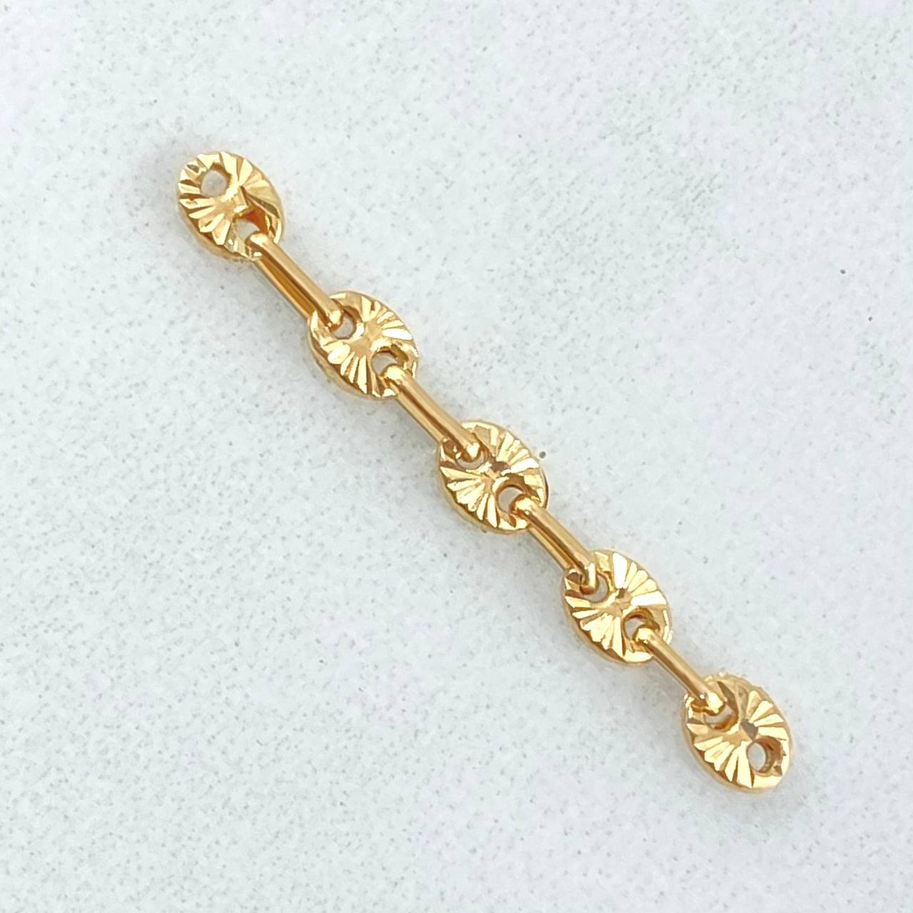 Herraje Retazo GC 5 Eslabones 0.4gr / 3cm / 3.4mm Oro Amarillo 18K