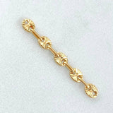 Herraje Retazo GC 0.35gr / 3cm / Oro Amarillo 18K
