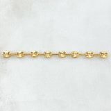 Herraje Retazo GC 8 Eslabones 0.9gr / 5.5cm / 4.2mm Oro Amarillo 18K