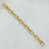 Herraje Retazo GC 8 Eslabones 0.9gr / 5.5cm / 4.2mm Oro Amarillo 18K