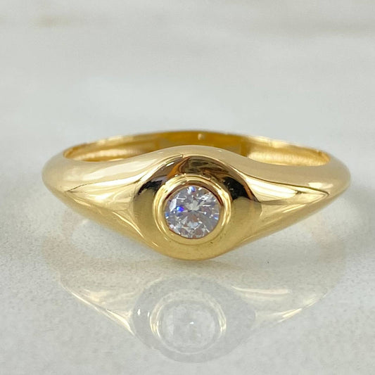 Anillo Ojo Liso 2.95gr / T9 1/4 / Oro Amarillo 18K