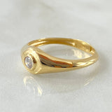 Anillo Ojo Liso 2.95gr / T9 1/4 / Oro Amarillo 18K