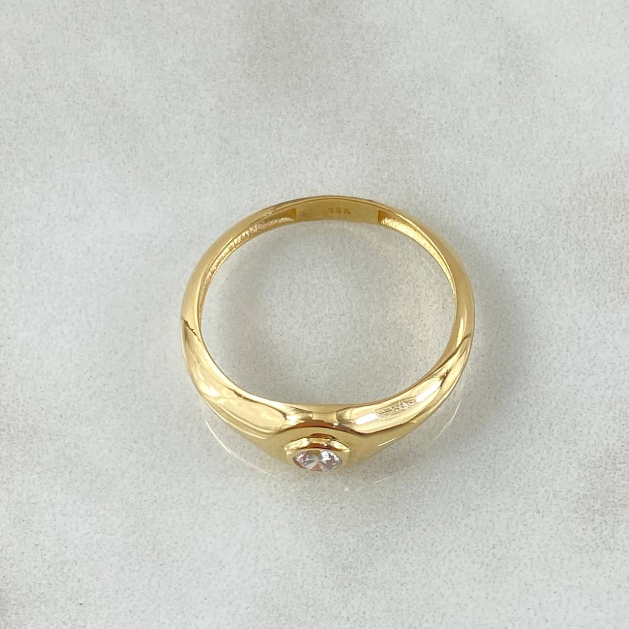 Anillo Ojo Liso 2.95gr / T9 1/4 / Oro Amarillo 18K