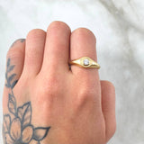Anillo Ojo Liso 2.95gr / T9 1/4 / Oro Amarillo 18K