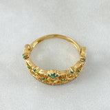 Anillo Corona Corazones Enlazados 3.55gr / T6 3/4 / Oro Amarillo 18K