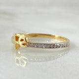 Anillo Fé 1.85gr / T7 1/2 / Dos Oros Amarillo Blanco 18K