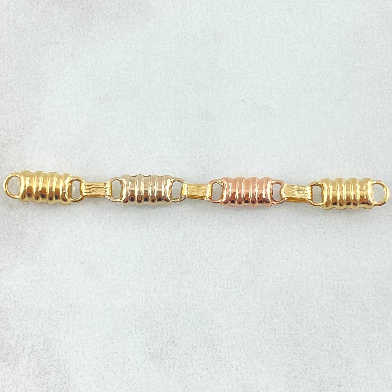 Herraje Retazo Rustico Barril Liso 1.15gr / 5.4cm / Oro 18K