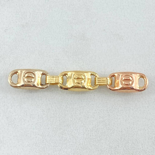 Herraje Retazo Rustico Tornillo 0.9gr / 3.3cm / Oro 18K