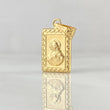 Dije Sagrado Corazon De Jesus 0.5gr / 1.6cm /  Virgen Del Carmen Oro Amarillo 18K