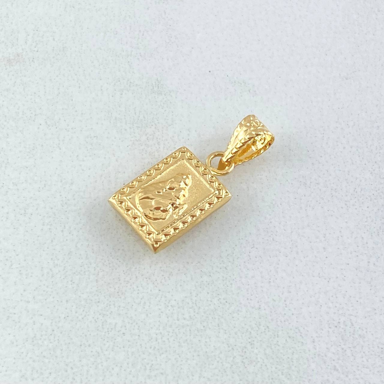 Dije Sagrado Corazon De Jesus 0.5gr / 1.6cm /  Virgen Del Carmen Oro Amarillo 18K