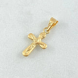 Dije Cruz Cristo 0.35gr / 2cm / Oro 18K
