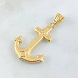 Dije Cruz Anclada 2.6gr / 4.5cm / Oro 18K