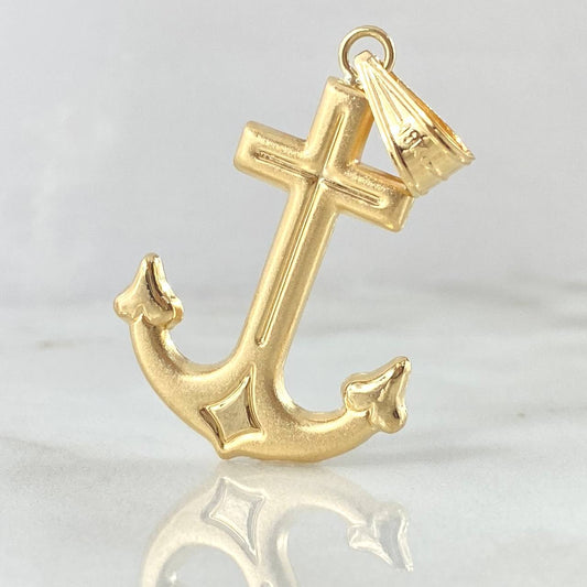 Dije Cruz Anclada 2.6gr / 4.5cm / Oro 18K