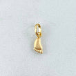 Dije Huella Pie 0.2gr / 1.4cm / Oro 18K