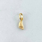 Dije Huella Pie 0.2gr / 1.4cm / Oro 18K