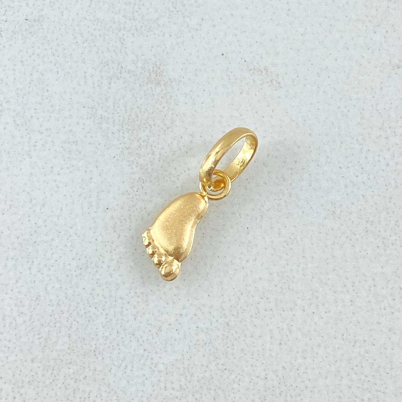Dije Huella Pie 0.2gr / 1.4cm / Oro 18K