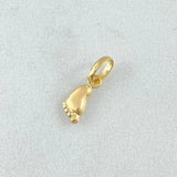 Dije Huella Pie 0.2gr / 1.4cm / Oro 18K