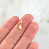 Dije Huella Pie 0.2gr / 1.4cm / Oro 18K