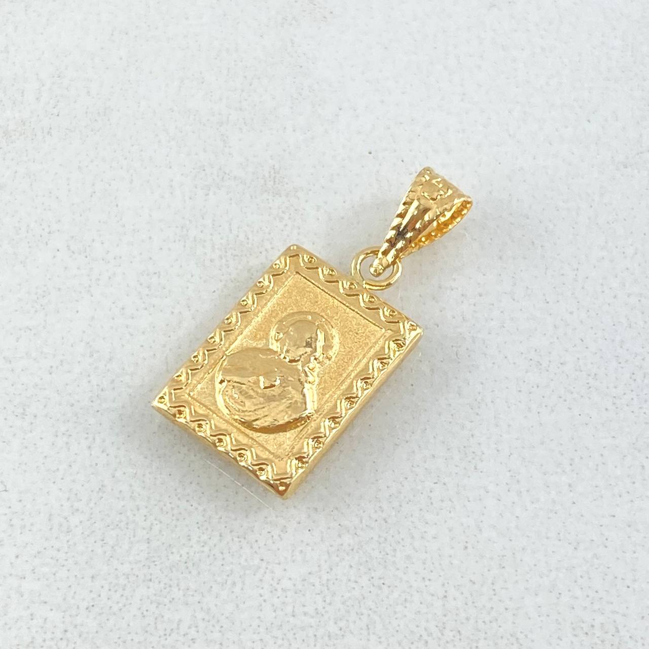Dije Doble Faz 0.75gr / 2cm / Oro 18K