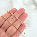 Cadena Veneciana 6.1gr / 60cm / 1.1mm Oro Amarillo +3 18K *