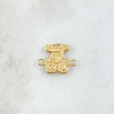Herraje Oso TS 0.6gr / 1.5cm / Letreado Oro Amarillo 18K