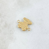 Herraje Oso TS 0.6gr / 1.5cm / Letreado Oro Amarillo 18K