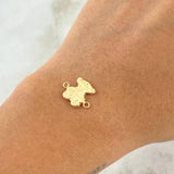 Herraje Oso TS 0.6gr / 1.5cm / Letreado Oro Amarillo 18K