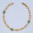 Pulso Eslabón Diamantado 6.15gr / 21.5cm / Oro 18K $