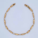 Pulso Rustico Reloj De Arena  3.65gr / 21cm / Oro 18K $