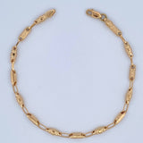 Pulso Rustico Tribal 4.35gr / 21.5cm / Oro 18K $
