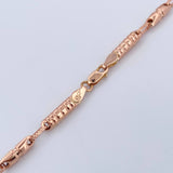 Cadena Rustica Barril Rayado 13.25gr / 61.5cm/ Oro 18K $