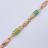 Cadena Rombo Punteado Liso 13.3gr / 61cm / Oro 18K $