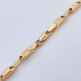 Cadena Eslabón Punteado 10.75gr / 51cm / Oro 18K $