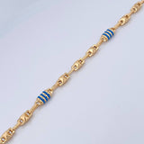 Tobillera Rustica Rombo 6.45gr / 25cm / Oro 18K $